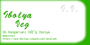 ibolya veg business card